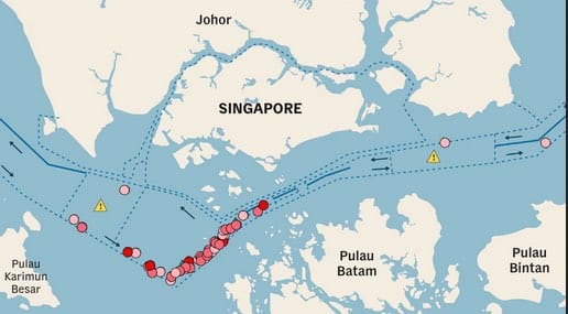 Rapine in mare nello stretto di Singapore e Malacca