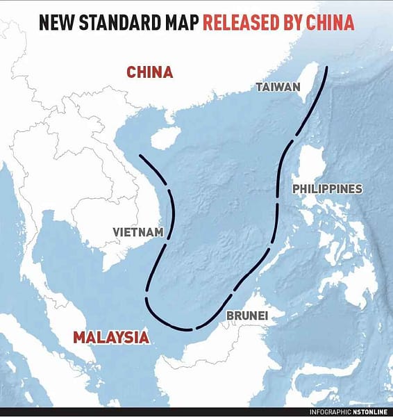 mappa ufficiale della Cina 2023