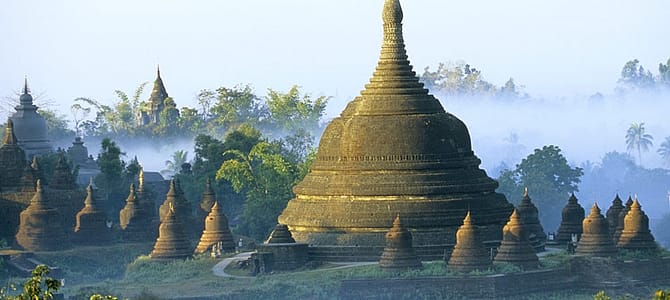 Distruzione dei siti storici Danyawaddy nell’Arakan nel Myanmar