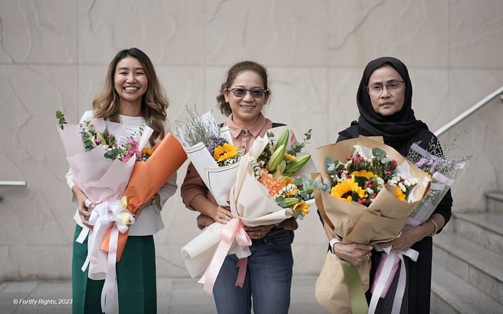 tre donne thailandesi assolte in un processo SLAPP