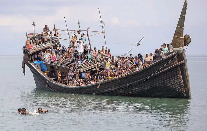 barca numero 7 esodo rohingya