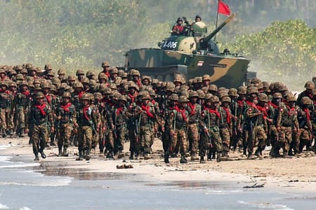 Guerra civile corre verso le zone centrali del Myanmar