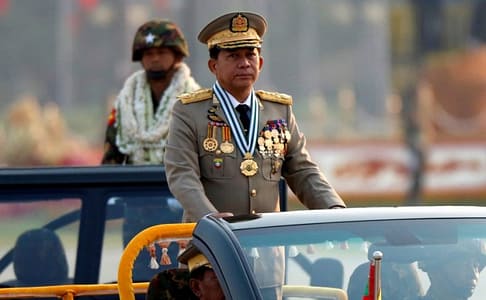 Capo dell’esercito Birmano Min Aung Hlaing messo al bando da Facebook