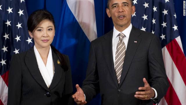 yingluck Obama ospide del governo di Yingluck Shinawatra